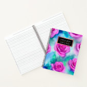 Schöne Wasserfarbe Moderne rosa Rosen Sammlung Notizblock (Innenseite)