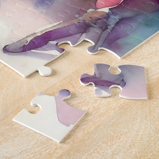 Schöne Wasserfarbe Nutcracker Puzzle (Seite)