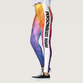Schöne Wasserfarbe PERSONALISIEREN Leggings (Links)