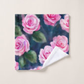 Schöne Wasserfarbe Populäre Rosensammlung Badhandtuch Set (Waschlappen)