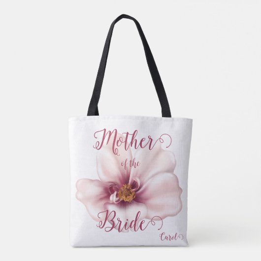 Schöne Wasserfarbe Rosa Mutter der Braut Tasche (Rückseite)