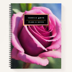 Schöne Wasserfarbe Rosa Rose Moderne Sammlung Notizblock