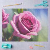 Schöne Wasserfarbe Rosa Rose Moderne Sammlung Seidenpapier (Basteln)