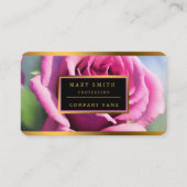 Schöne Wasserfarbe Rosa Rose Moderne Sammlung Visitenkarte (Vorderseite)