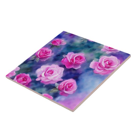 Schöne Wasserfarbe Rosa Trendy Collection Fliese (Seite)