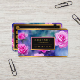 Schöne Wasserfarbe Rosa Trendy Collection Visitenkarte