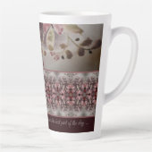 Schöne Wasserfarbe Rosy Rosa Floral Milchtasse (Rechts)