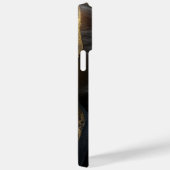 SCHÖNE WASSERFARBE SCHWARZE KATZE MIT GOLDSCHEIBE Case-Mate iPhone HÜLLE (Rückseite / Rechts)