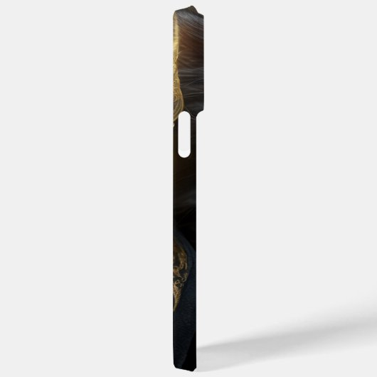 SCHÖNE WASSERFARBE SCHWARZE KATZE MIT GOLDSCHEIBE Case-Mate iPhone HÜLLE (Rückseite / Rechts)