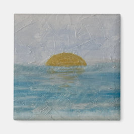 Schöne Wasserfarbe Sonne und Wasser Platz Magnet