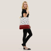 Schöne Wasserfarbe-Stechpalme und Beeren Farbblock Tasche (Am Model)