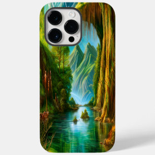 Schöne Wasserfarbe Tropisches Paradies Magische Ku iPhone 14 Pro Max Hülle