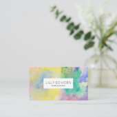 Schöne Wasserfarbe Visitenkarte (Stehend Vorderseite)