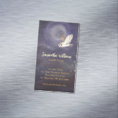 Schöne Wasserfarbe Vollmond und Schüssel Magnetische Visitenkarte (Beispiel)