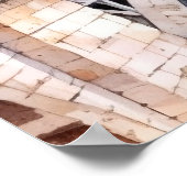 Schöne Wasserfarbe von Paris Reisen Poster (Ecke)