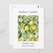 Schöne Wasserfarbe Zitronenbaum Postkarte (Vorne/Hinten)