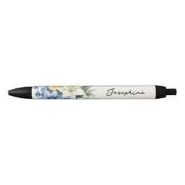 Schöne Wasserfarben-Blumen-Personalisierter Name Kugelschreiber