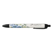 Schöne Wasserfarben-Blumen-Personalisierter Name Kugelschreiber (Unterseite)