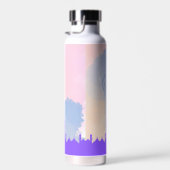 Schöne Wasserfarben Blumenmoschee Islamisches Gesc Trinkflasche (Rechts)