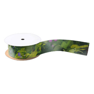Schöne Wasserfarben-Blumenstrauch-Grafik-Kunstmale Satinband