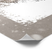 Schöne Wasserfarben Landtiere Kunst für Kinder Poster (Ecke)