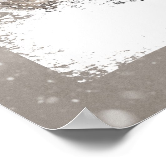 Schöne Wasserfarben Landtiere Kunst für Kinder Poster (Ecke)