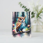 Schöne Wasserfarben-Splash-Style-Schüssel Postkarte (Stehend Vorderseite)