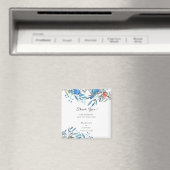 Schöne Wasserfarben Vögel und Blätter Vielen Dank Magnet (In Situ (Geschirrspüler))