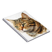 SCHÖNE, WASSERFARBENE TABBY CAT NOTIZBLOCK (Rechte Seite)