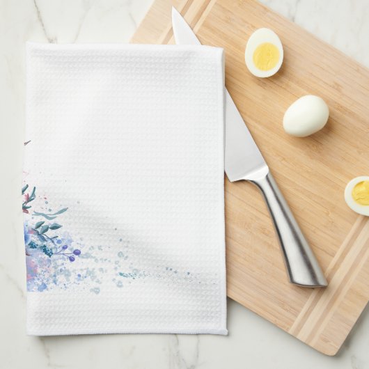 Schöne Wasserfarbenflora Geschirrtuch (Viertel Falte)