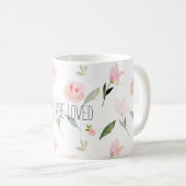 Schöne Wasserfarbenflora Kaffeetasse (VorderseiteRechts)
