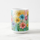 Schöne Wasserfarbenflora Kaffeetasse (Mittel)