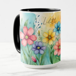 Schöne Wasserfarbenflora Kaffeetasse