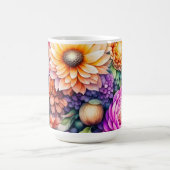 Schöne Wasserfarbenflora Kaffeetasse (Mittel)