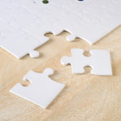 Schöne Wasserfarbenfrau Meditieren Abstrakt Puzzle (Seite)