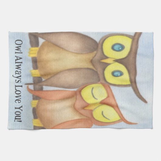 Schöne Wasserfarbenfreunde Geschirrtuch (Horizontal)