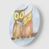 Schöne Wasserfarbenfreunde Große Wanduhr (Winkel)