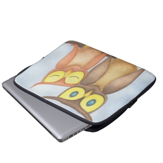 Schöne Wasserfarbenfreunde Laptopschutzhülle (Vorne Knopf)