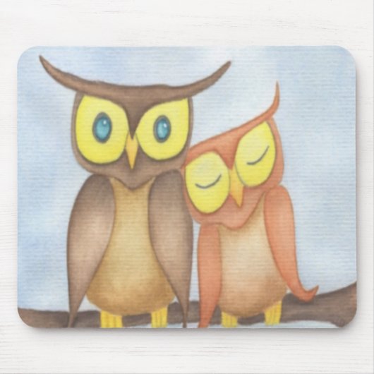 Schöne Wasserfarbenfreunde Mousepad (Vorne)