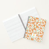 Schöne WasserfarbenGiraffe Tier Personalisiert Notizblock (Innenseite)