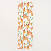 Schöne WasserfarbenGiraffe Tier Personalisiert Yogamatte (Rückseite)
