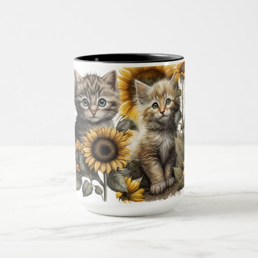 SCHÖNE WASSERFARBENKÜCHE MIT SONNENBLUMEN TASSE (Zentrum)