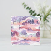 Schöne Wasserfarbenlandschaft Danke (Stehend Vorderseite)