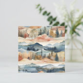 Schöne Wasserfarbenlandschaft Danke (Stehend Vorderseite)