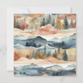 Schöne Wasserfarbenlandschaft Danke (Vorderseite)