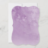 Schöne Wasserfarbenpfauendusche Einladung (Rückseite)