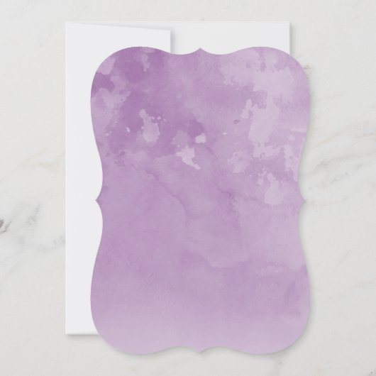 Schöne Wasserfarbenpfauendusche Einladung (Rückseite)