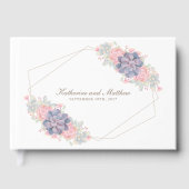 Schöne Wasserfarbenprächtige Hochzeit Gästebuch (Vorderseite)