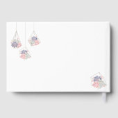 Schöne Wasserfarbenprächtige Hochzeit Gästebuch (Rückseite)