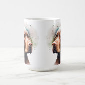 SCHÖNE WASSERFARBENSCHOCOLATE LABRADOR KAFFEETASSE (Mittel)